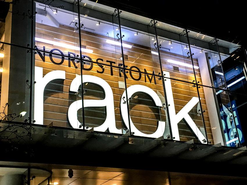 Nordstrom rack signage