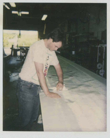 Bill Houston in workshop