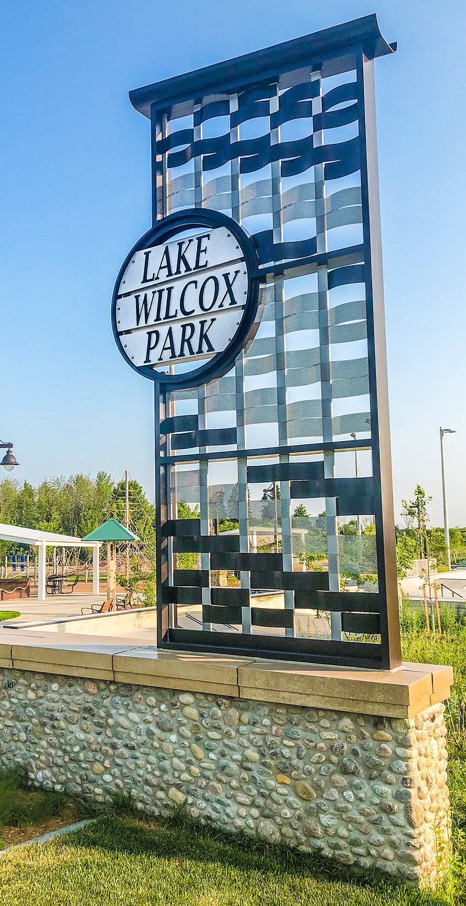 Lake wilcox park outdoor signage
