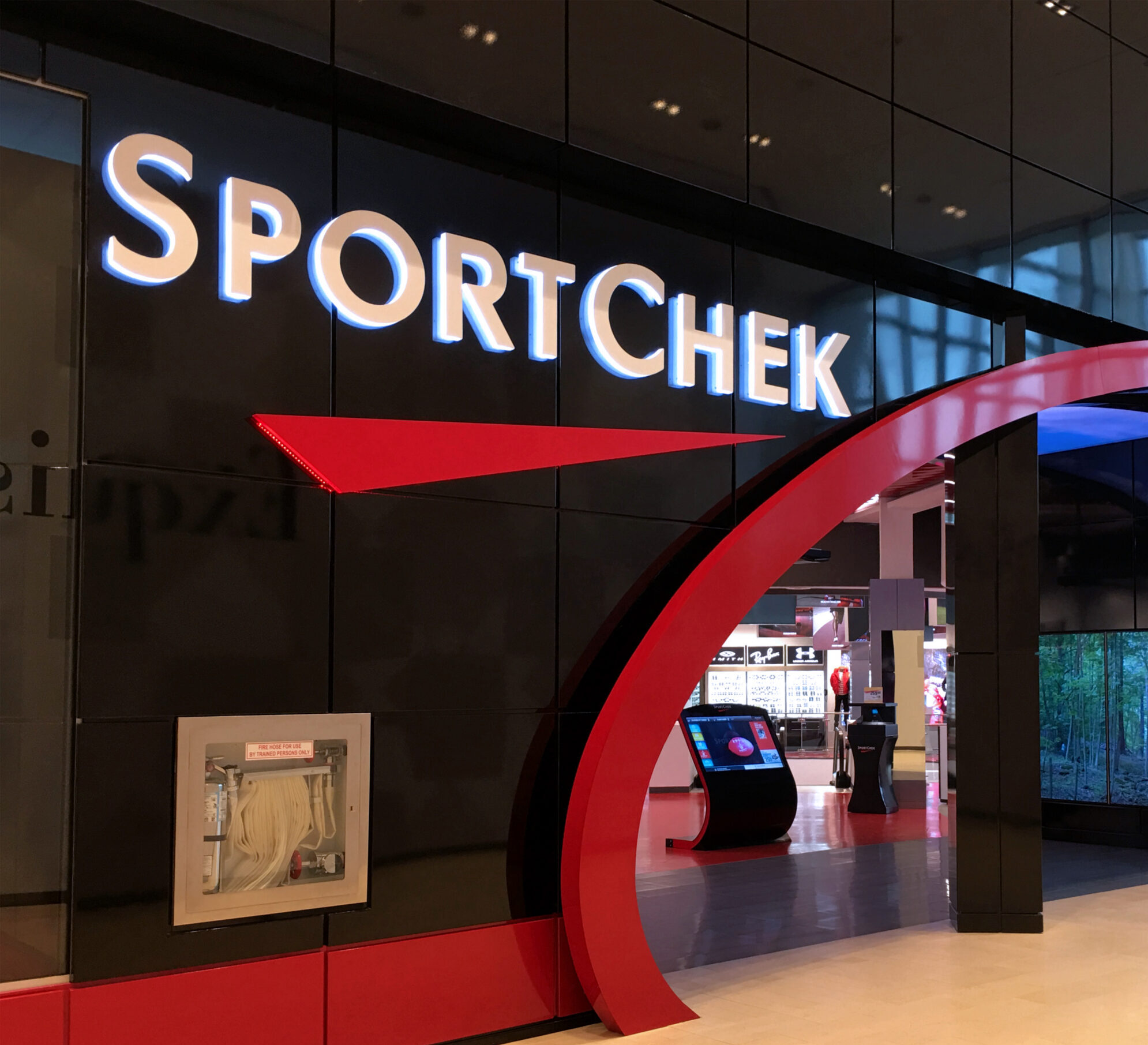 Sportchek entry signage